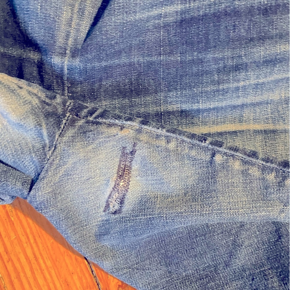 Vintage 50s LEVI’S Western Wear Big E sanforized side zip jeans pearl snap - Picture 7 of 10
